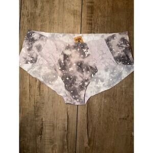 PINK Victoria's Secret Celestial Moon Stars Butterfly Lace Hipster Panty XL